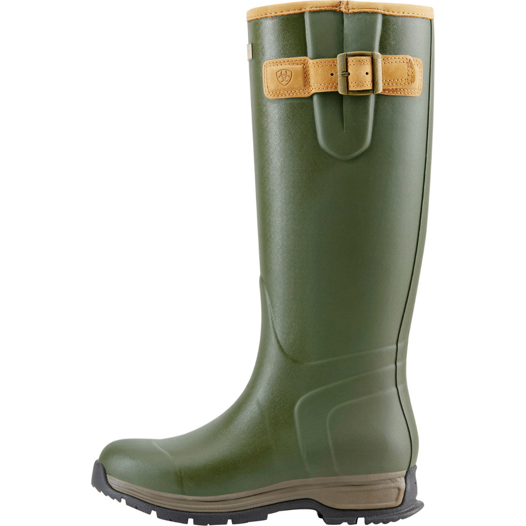 Ariat Womens Burford Insulated Wellington Boots 10018853 - Olive Green